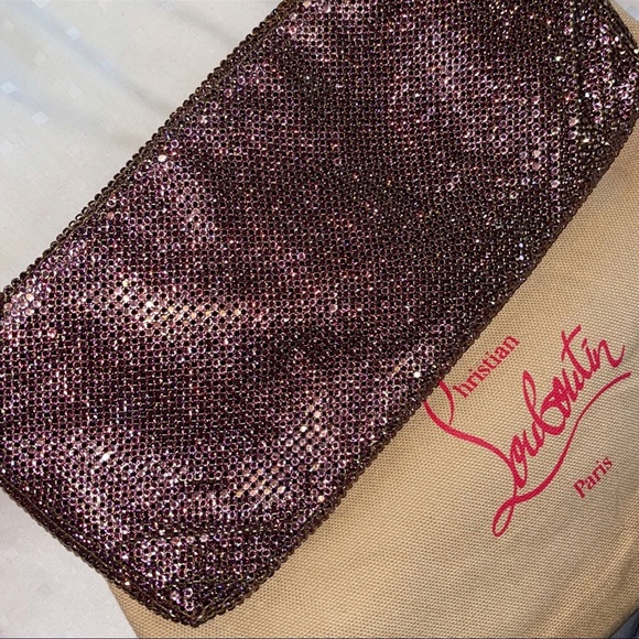 Christian Louboutin Maykimay Purple Crystal Clutch - Picture 1 of 6